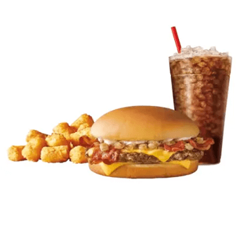 Garlic Butter Bacon Cheeseburger Combo