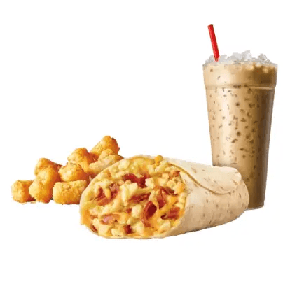 Bacon Breakfast Burrito Combo
