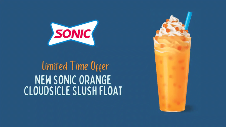 Sonic Orange Cloudsicle Slush Float in 2024