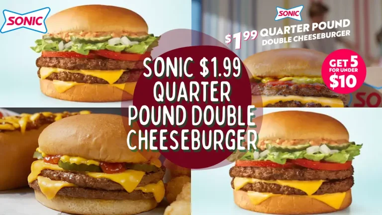 Sonic Quarter Pound Double Cheeseburger